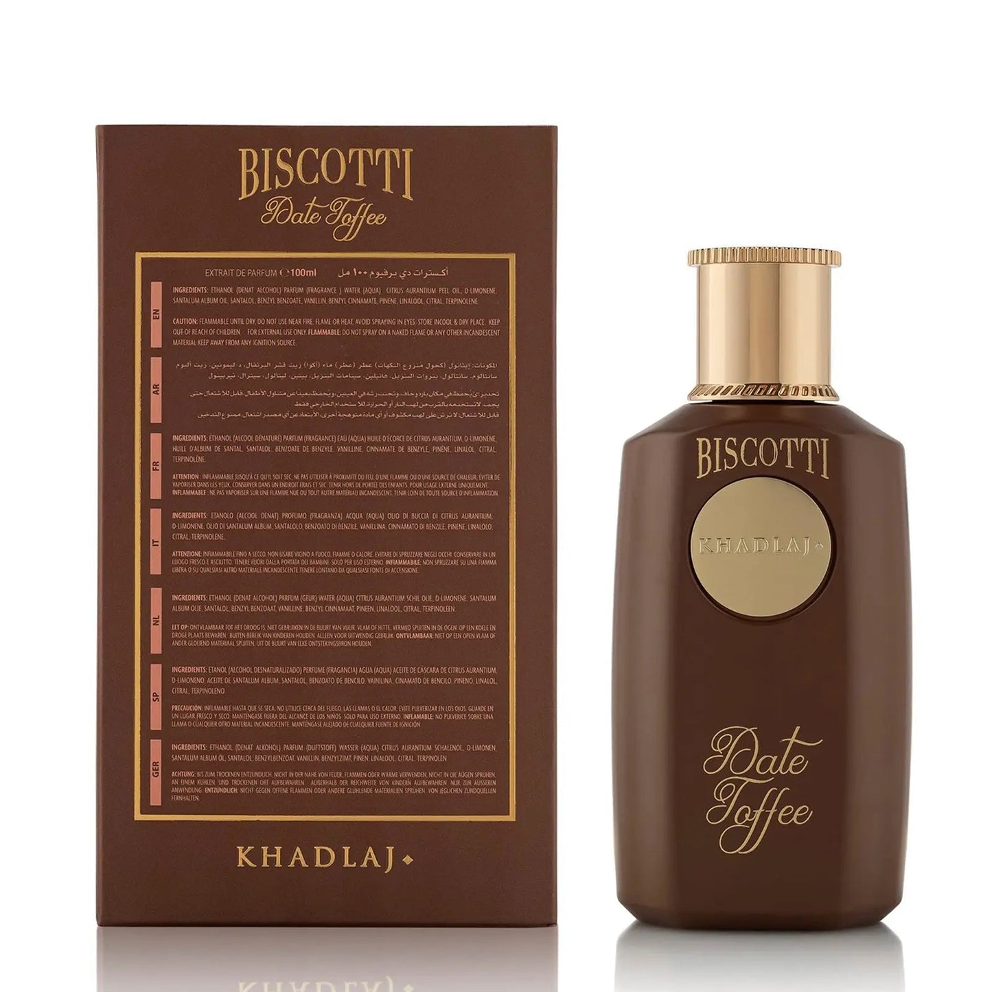 Biscotti Date Toffee Extrait De Parfum 100ml EDP Khadlaj