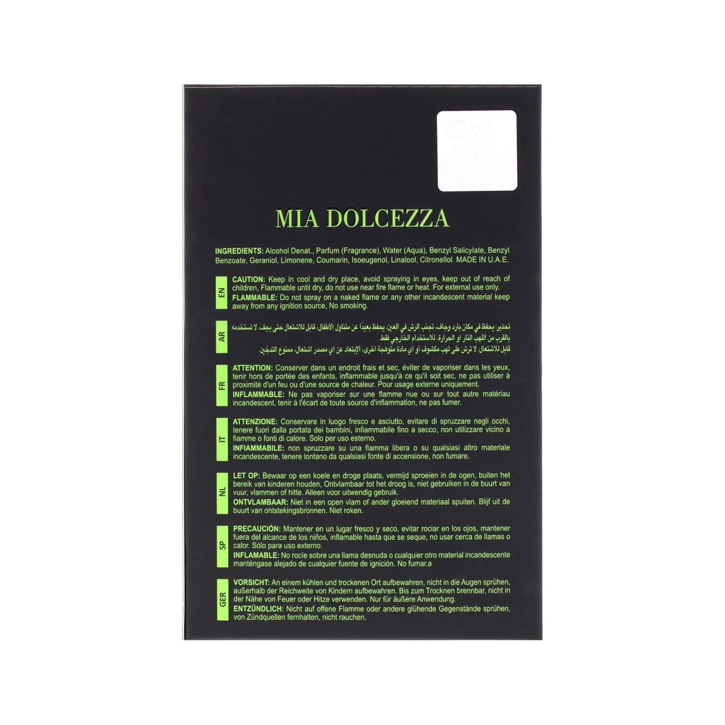 Mia Dolcezza Verde 100ml EDP Maison Alhambra | Wholesale Perfume Suppliers UK