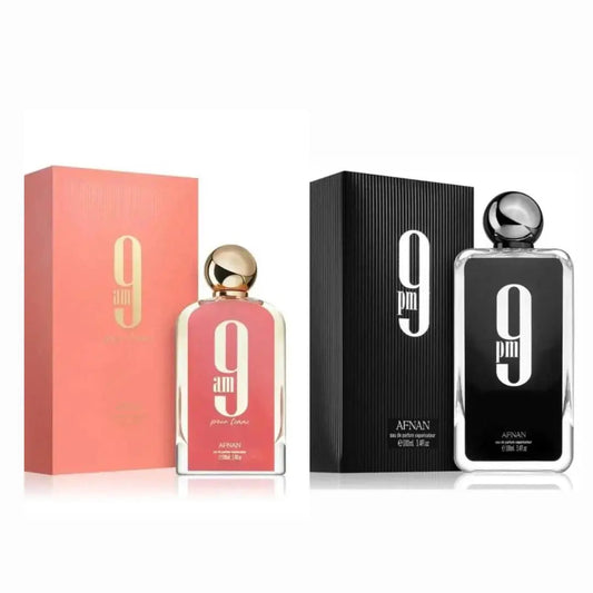 9am Pour Femme for women & 9pm Perfume for men combo set in the UK