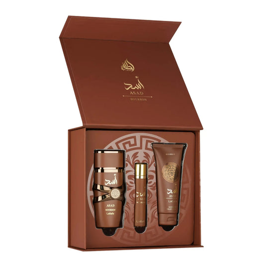 Asad Bourbon Perfume Gift Set Lattafa | Wholesale Perfume Suppliers UK