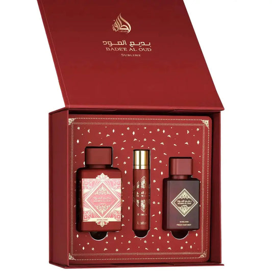 Badee Al Oud Sublime Gift Set Lattafa | Wholesale Perfume Suppliers UK