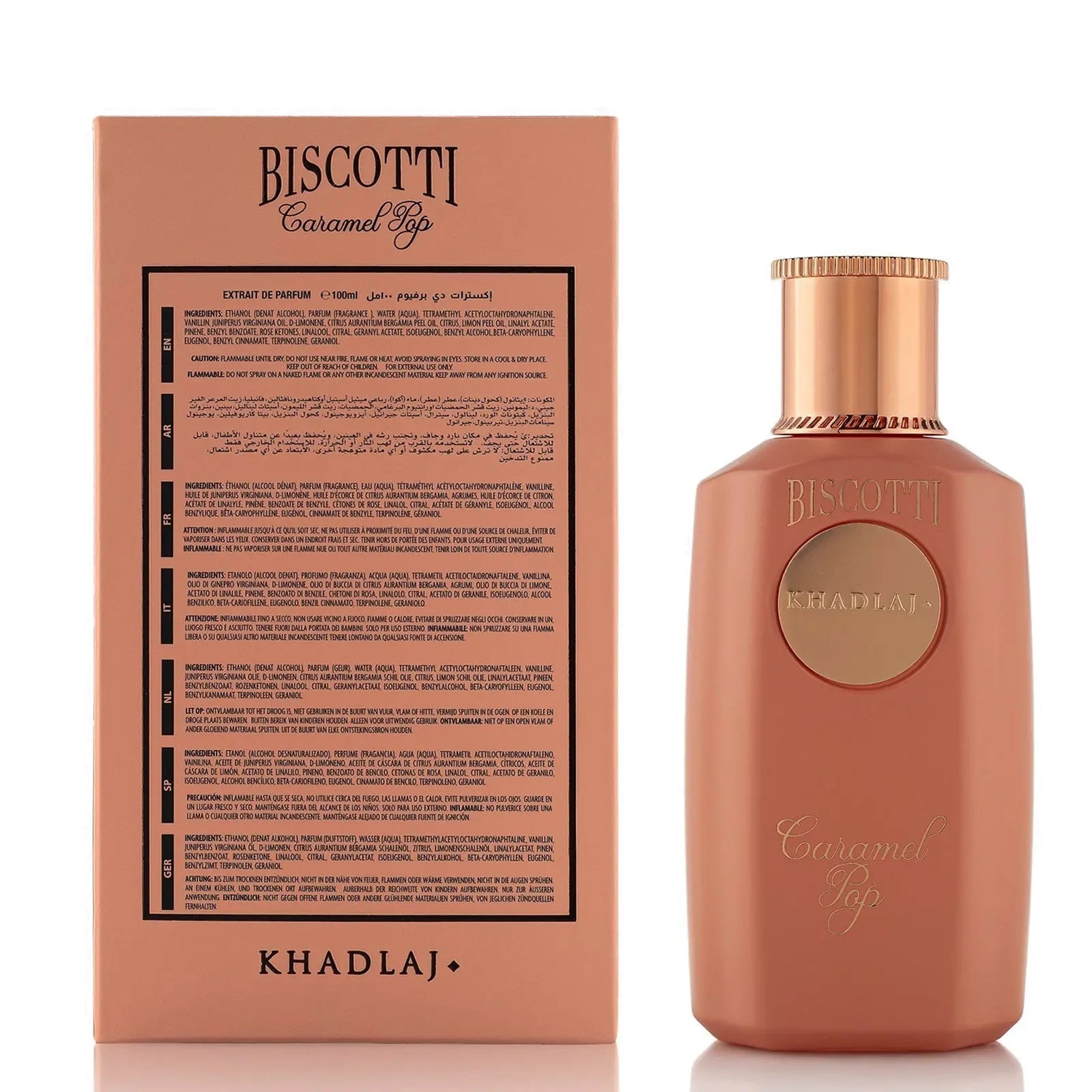 Biscotti Caramel Pop Extrait De Parfum 100ml EDP Khadlaj