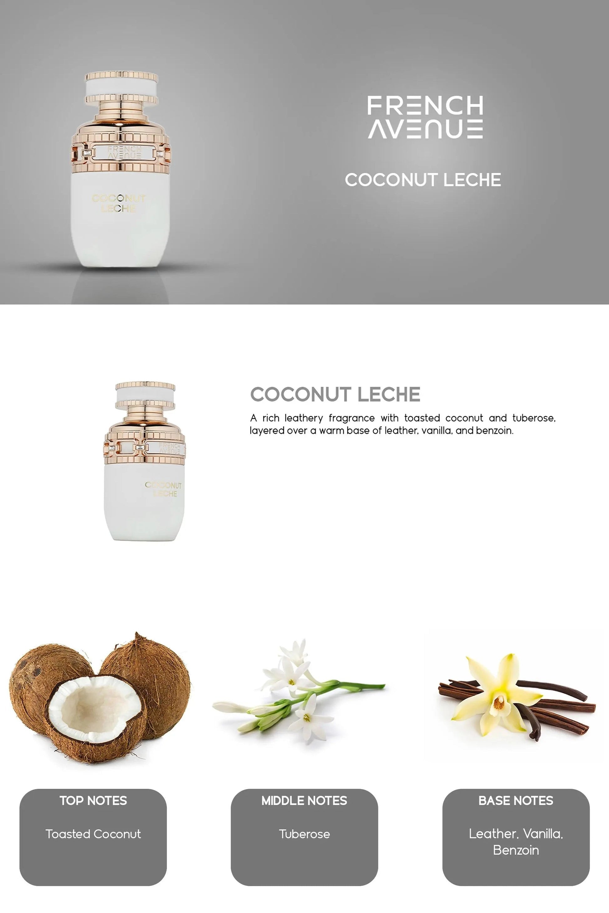 Coconut Leche Perfume 100ml EDP by French Avenue