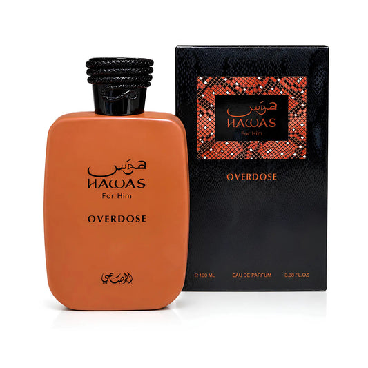 Hawas For Him Overdose Perfume 100ml EDP Rasasi | Wholesale Perfume Suppliers UK
