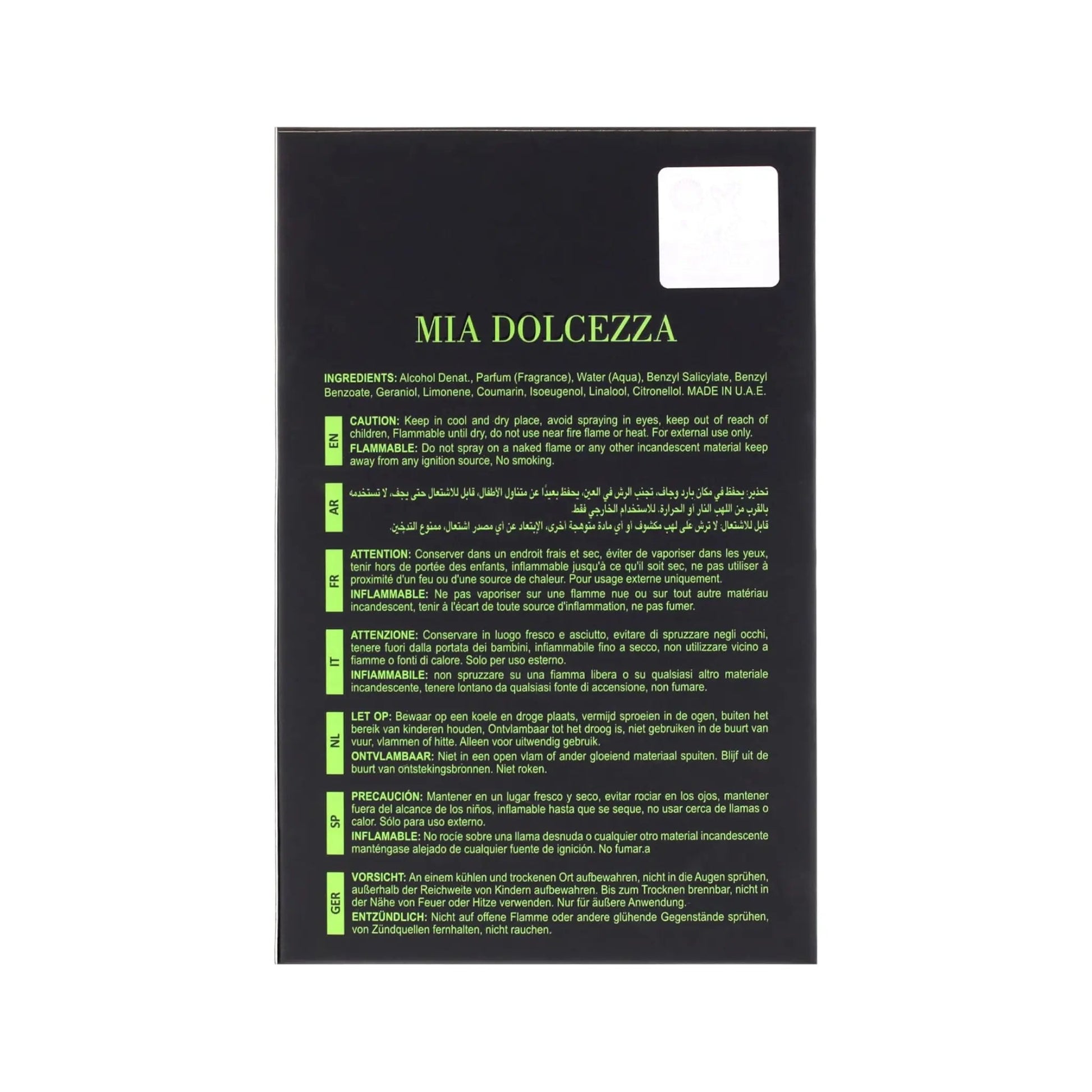 Mia Dolcezza Verde 100ml EDP Maison Alhambra | Wholesale Perfume Suppliers UK