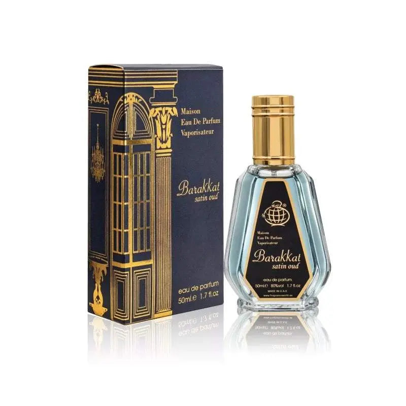 Barakkat Satin Oud Perfume 50ml EDP Fragrance World-Emirates Oud
