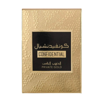 Confidential Private Gold Perfume 100ml EDP Lattafa-Emirates Oud
